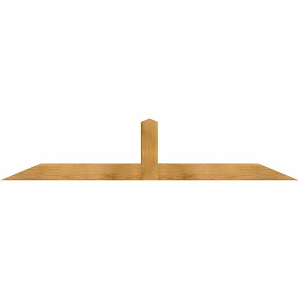 Ekena Millwork Portland Rough Sawn Timber Gable Bracket, Western Red Cedar, 72"W x 15"H x 4"D x 4"F, 5/12 Pitch GBW072X15X0404POR00RWR - main